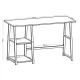 Стол на металлокаркасе BRABIX LOFT CD-006, 1200х500х730 мм, 2 полки, цвет морёный дуб, 641224. Фото товара с разных ракурсов.