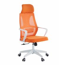 Кресло руководителя Chairman CH636 белый пластик, оранжевый