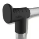 Вешалка для плечиков SHT-WR4150, 1615х860х440 мм, пластик/металл, черная/хром. Фото товара с разных ракурсов.
