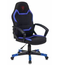 Кресло игровое Zombie 10 черный/синий искусст.кожа/ткань крестовина пластик