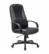 Кресло офисное  "City EX-512", кожзаменитель черный, ткань черная, TW