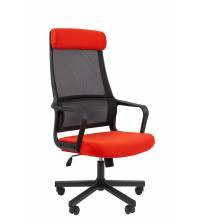 Кресло руководителя Chairman 590 Россия черный/красный