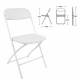 Стул складной  "Golf CF-002", белый каркас, пластик белый, XXXXXX, 532887. Фото товара с разных ракурсов.