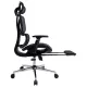 Кресло  PREMIUM "Evolution ER-700", подножка, слайдер, синхромеханизм, сетка, черное, 532947. Фото товара с разных ракурсов.